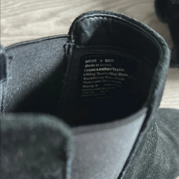 Men's Black Suede Chelsea Boots - Picture 8 of 9